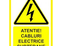 Placuta pentru cabluri electrice subterane