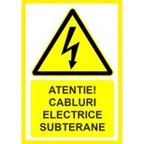 Placuta pentru cabluri electrice subterane